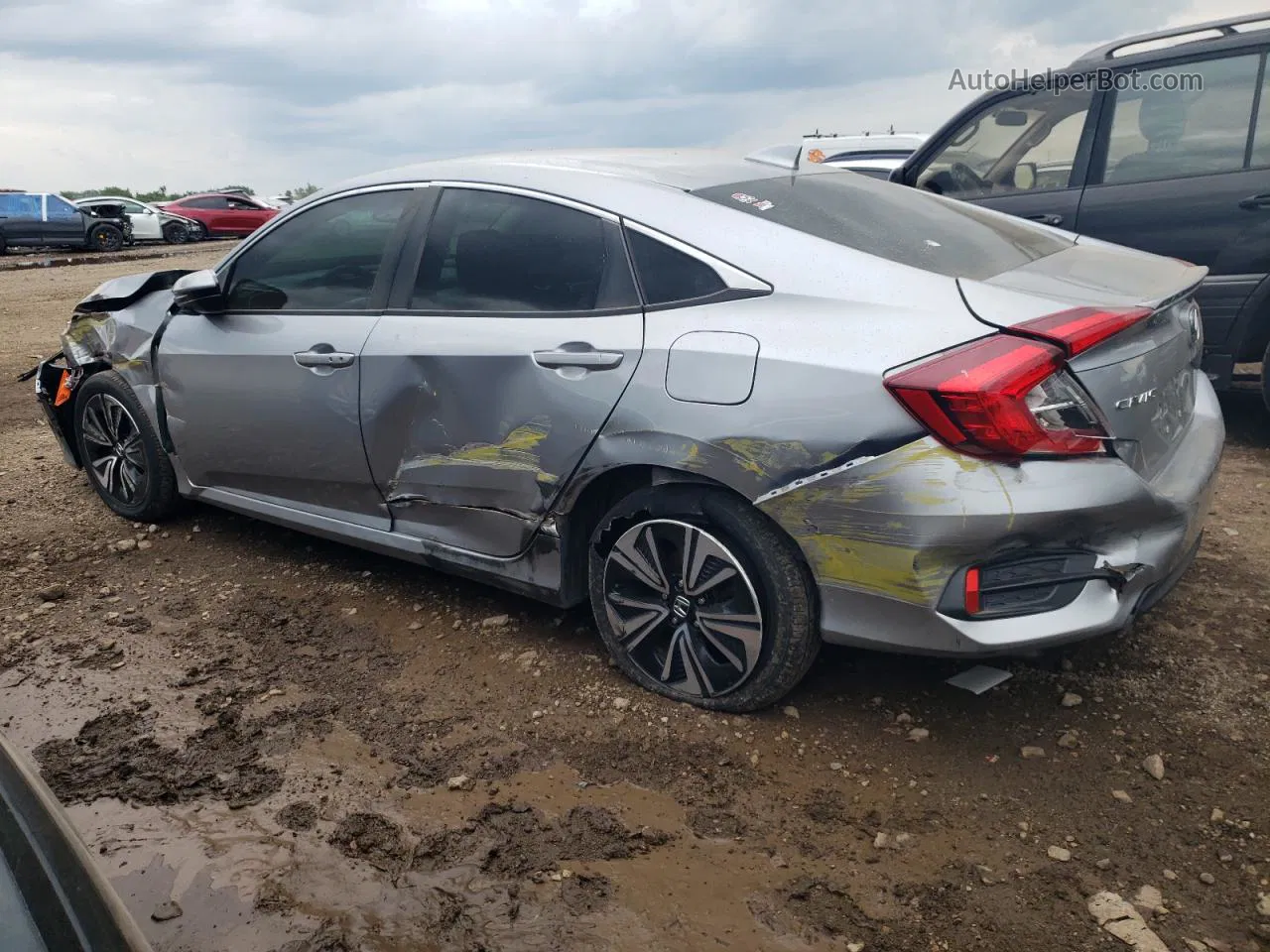 2017 Honda Civic Exl Silver vin: 19XFC1F77HE008370