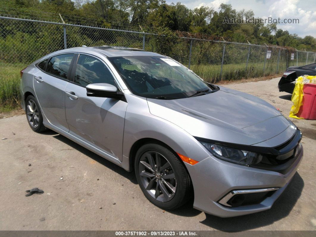 2020 Honda Civic Ex-l  Silver vin: 19XFC1F77LE011990