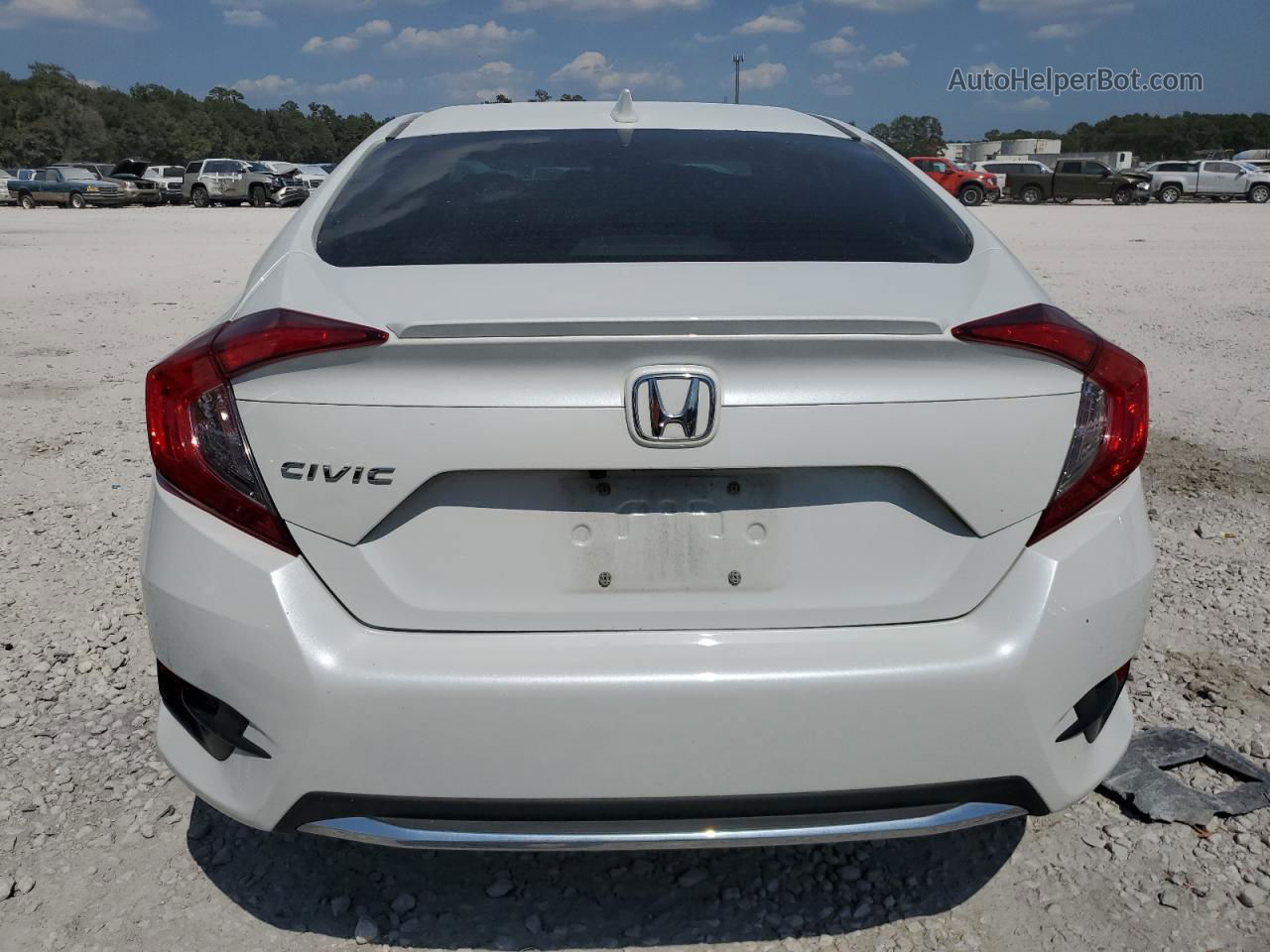 2020 Honda Civic Exl Белый vin: 19XFC1F77LE015229