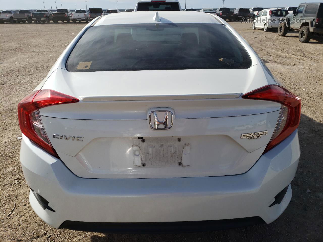 2017 Honda Civic Exl White vin: 19XFC1F78HE020429