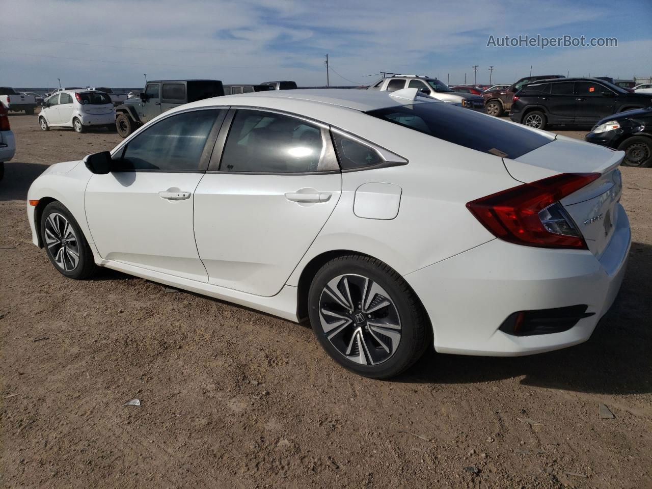 2017 Honda Civic Exl White vin: 19XFC1F78HE020429