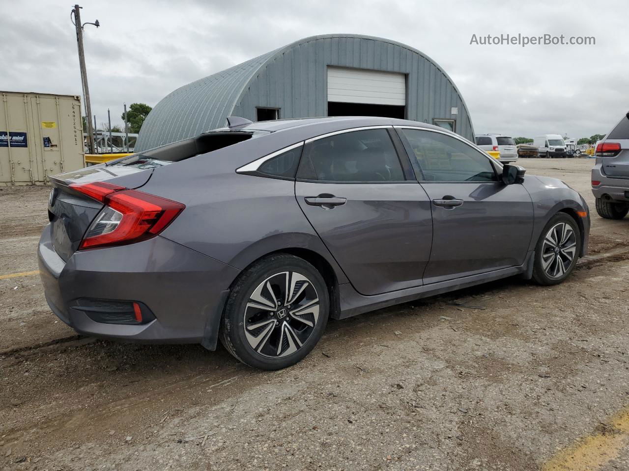 2017 Honda Civic Exl Gray vin: 19XFC1F78HE025260