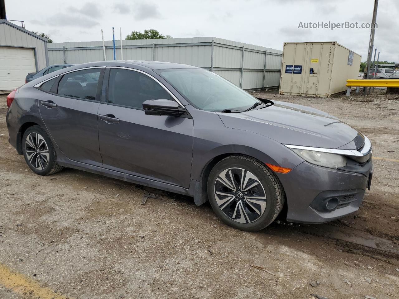 2017 Honda Civic Exl Gray vin: 19XFC1F78HE025260