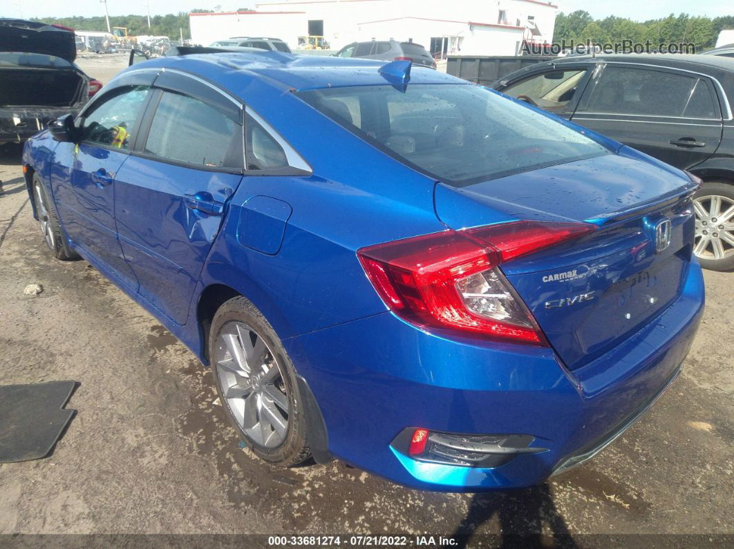 2019 Honda Civic Sedan Ex-l Blue vin: 19XFC1F78KE214790