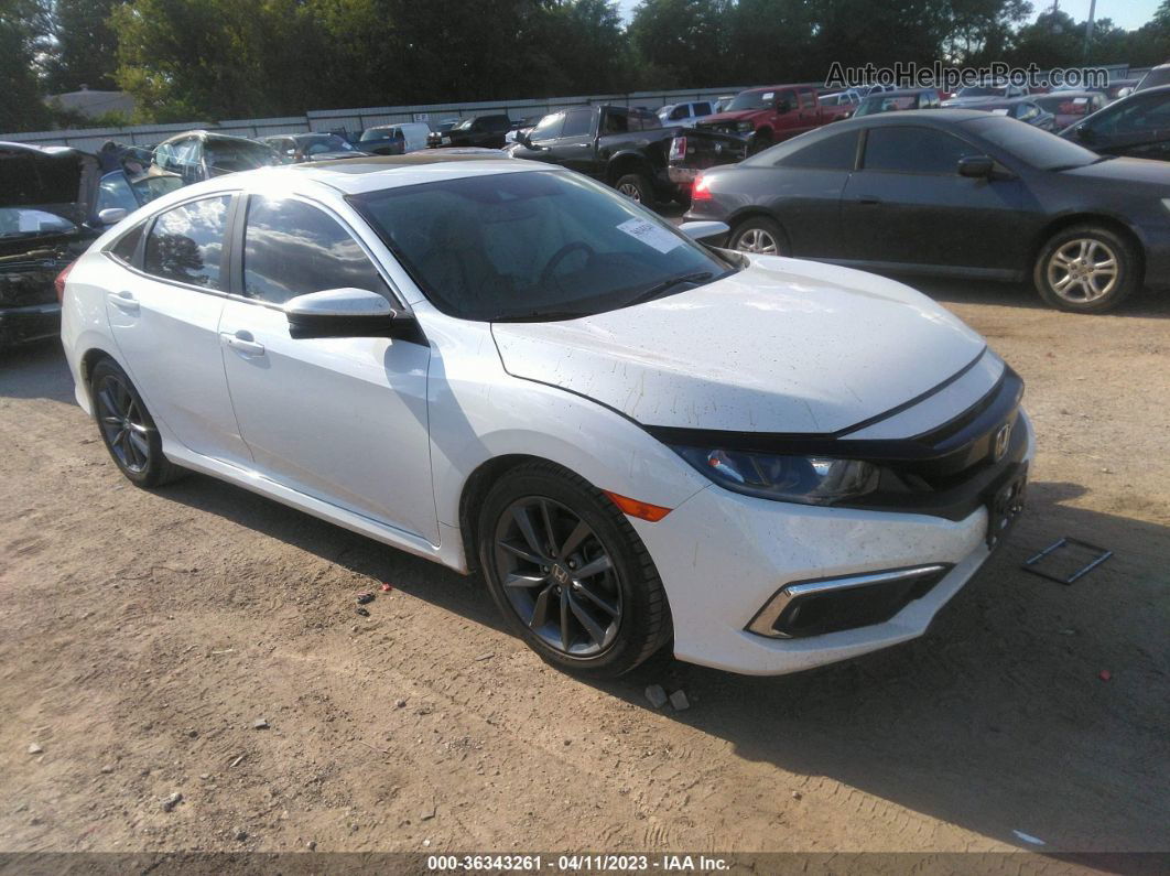 2020 Honda Civic Sedan Ex-l White vin: 19XFC1F78LE006412