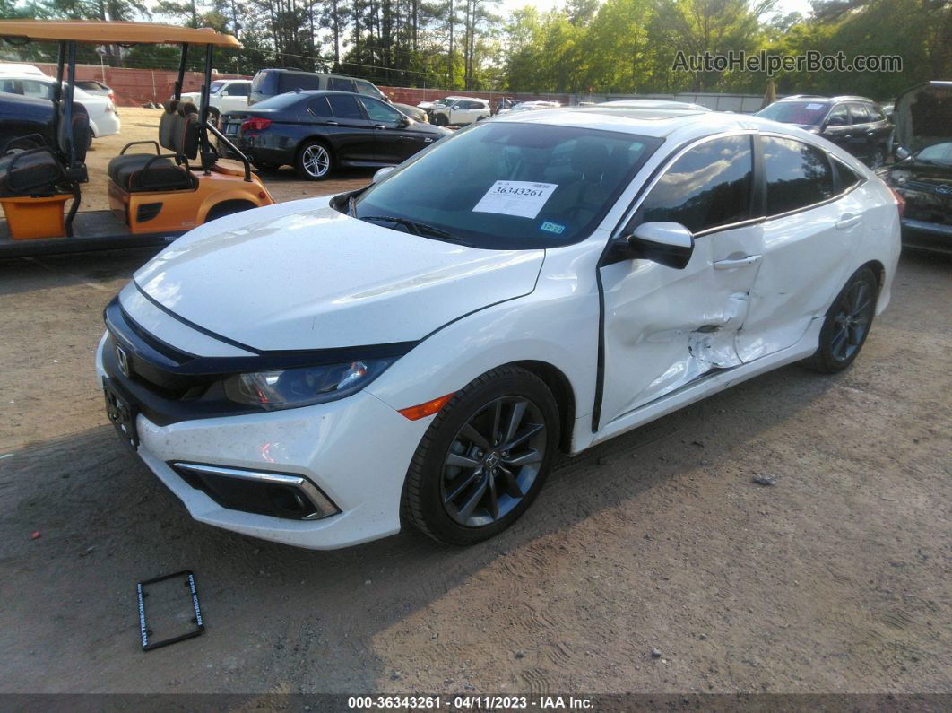 2020 Honda Civic Sedan Ex-l White vin: 19XFC1F78LE006412