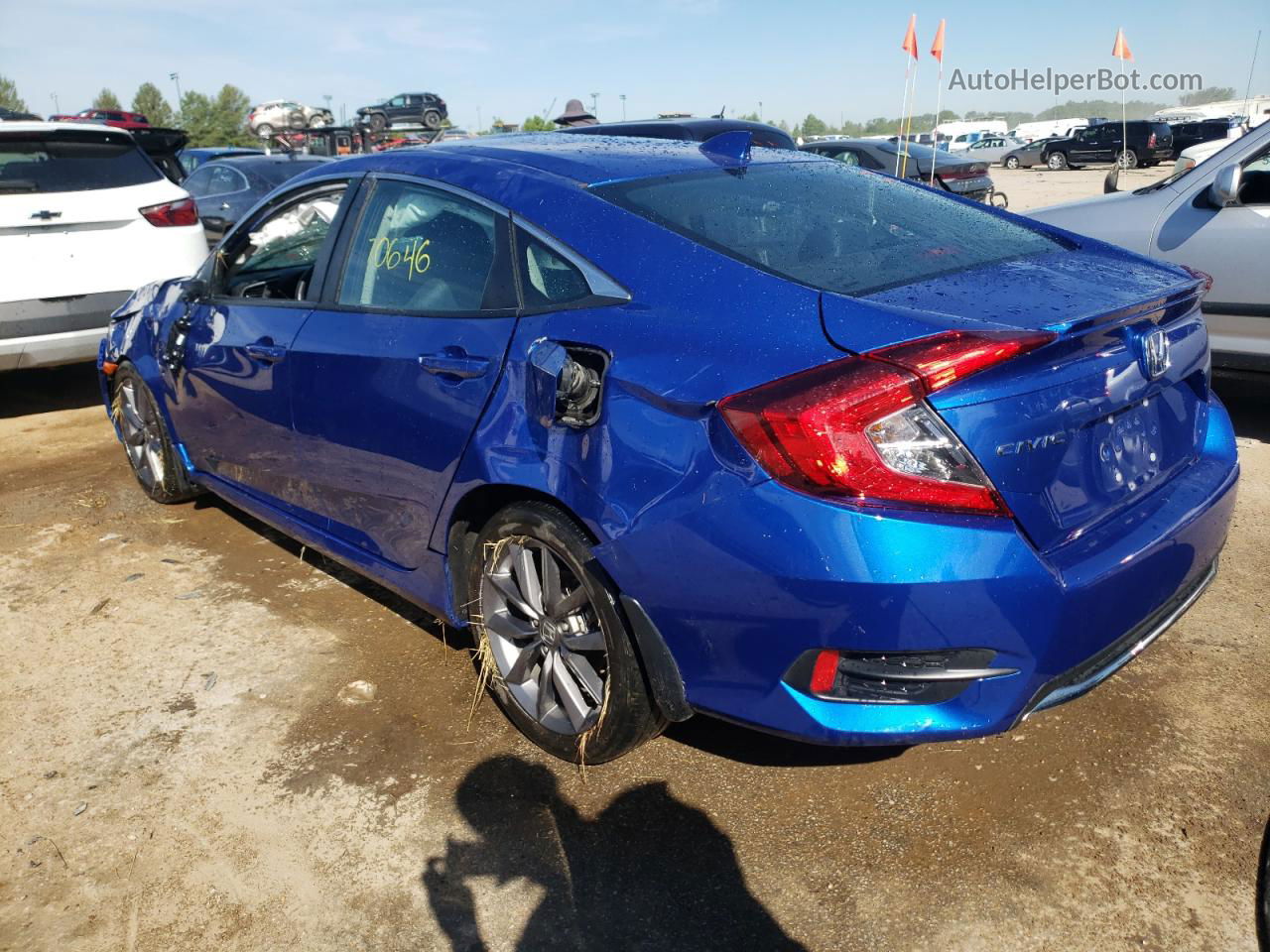 2020 Honda Civic Exl Blue vin: 19XFC1F78LE022917