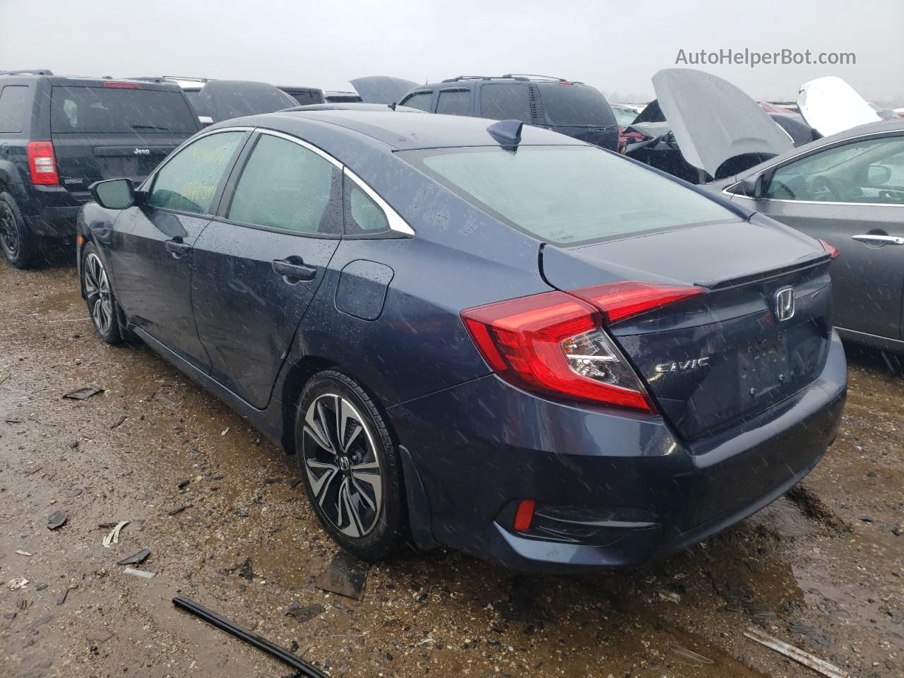 2017 Honda Civic Exl Blue vin: 19XFC1F79HE019760