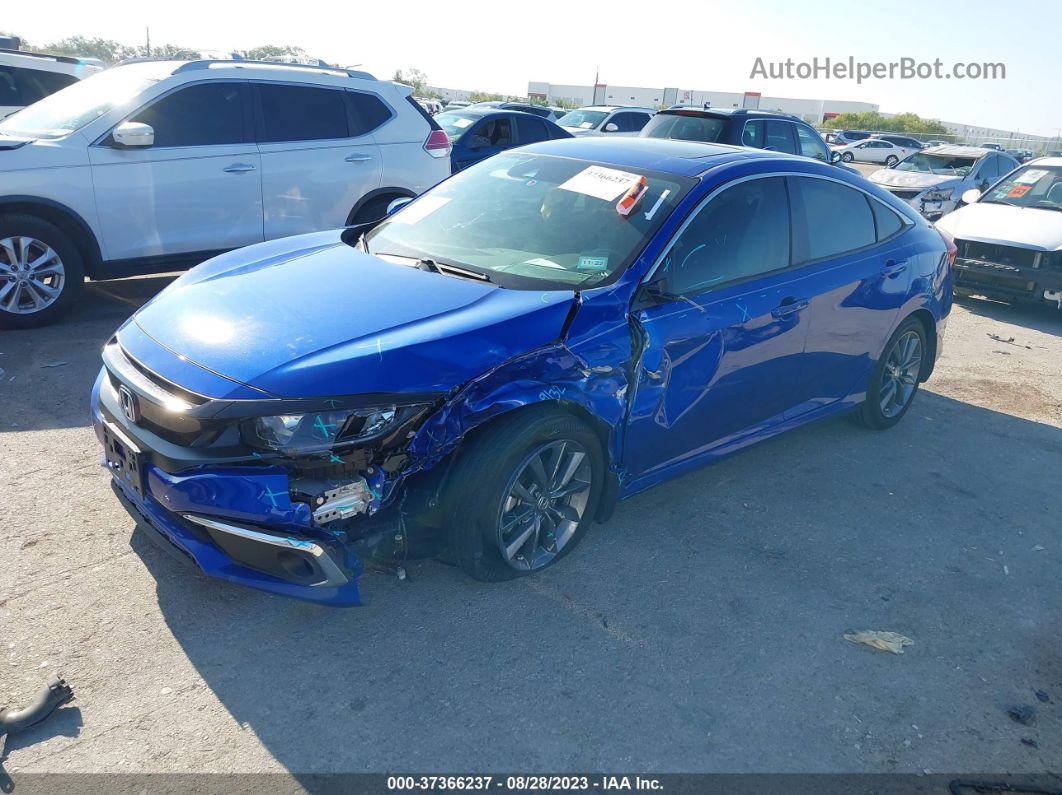 2020 Honda Civic Sedan Ex-l Blue vin: 19XFC1F79LE025096