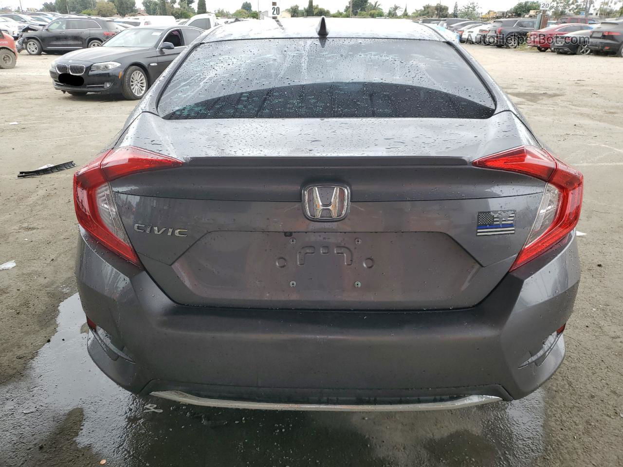 2020 Honda Civic Exl Gray vin: 19XFC1F79LE201726