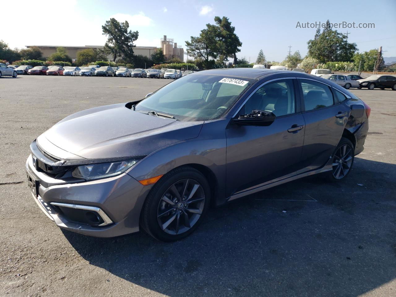 2020 Honda Civic Exl Gray vin: 19XFC1F79LE207395