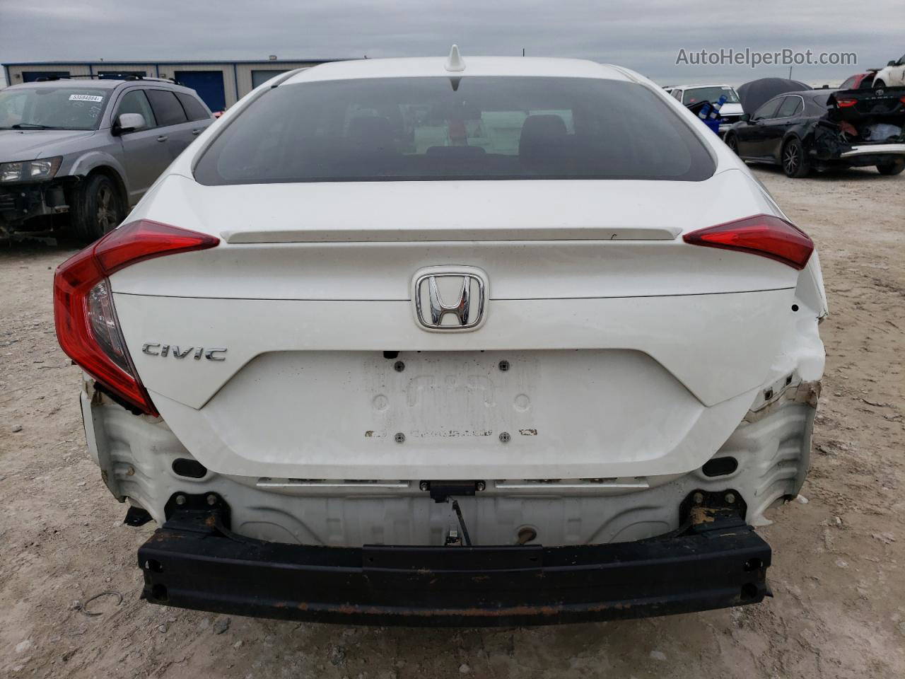 2016 Honda Civic Exl White vin: 19XFC1F7XGE039224
