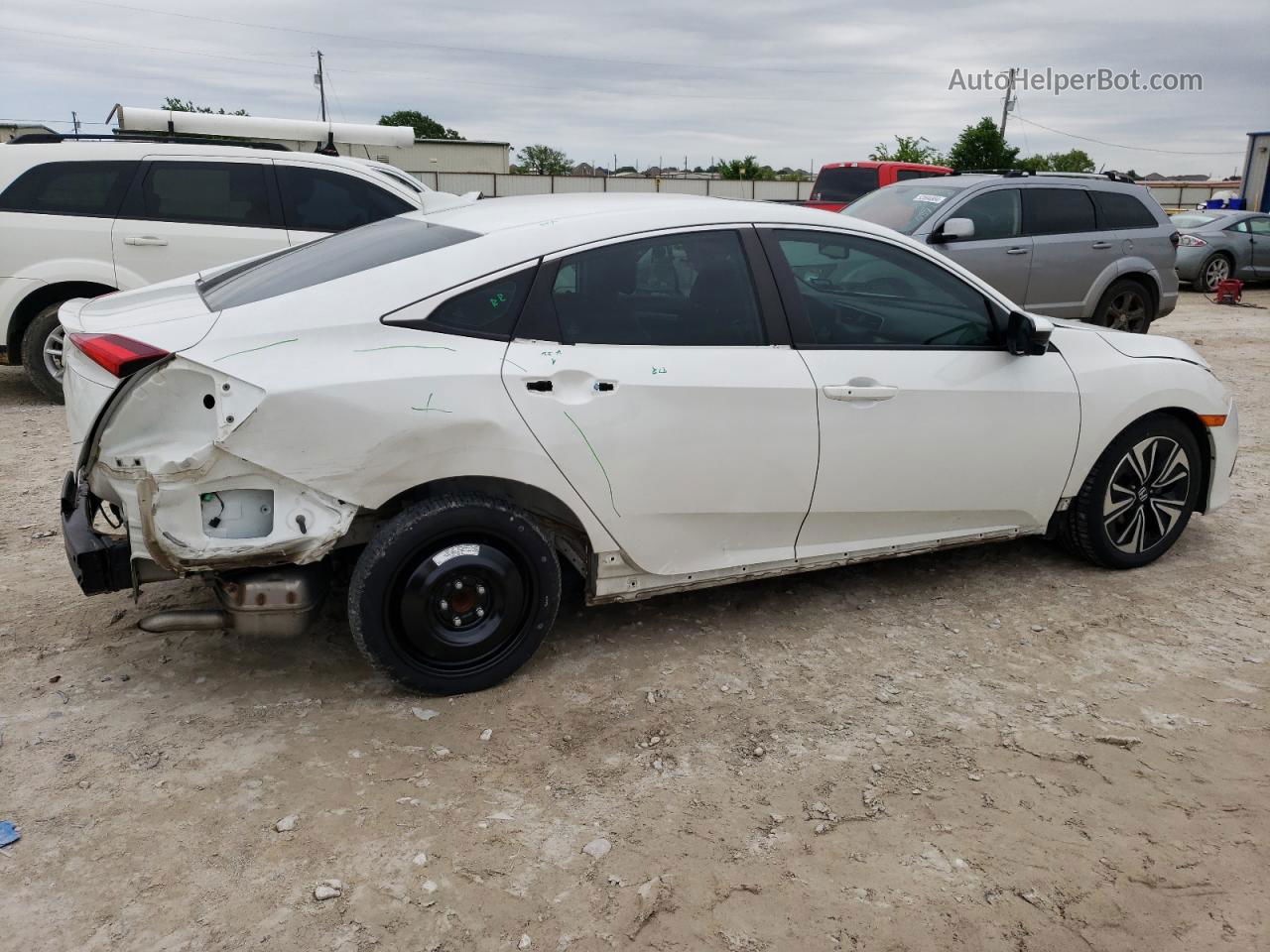 2016 Honda Civic Exl White vin: 19XFC1F7XGE039224