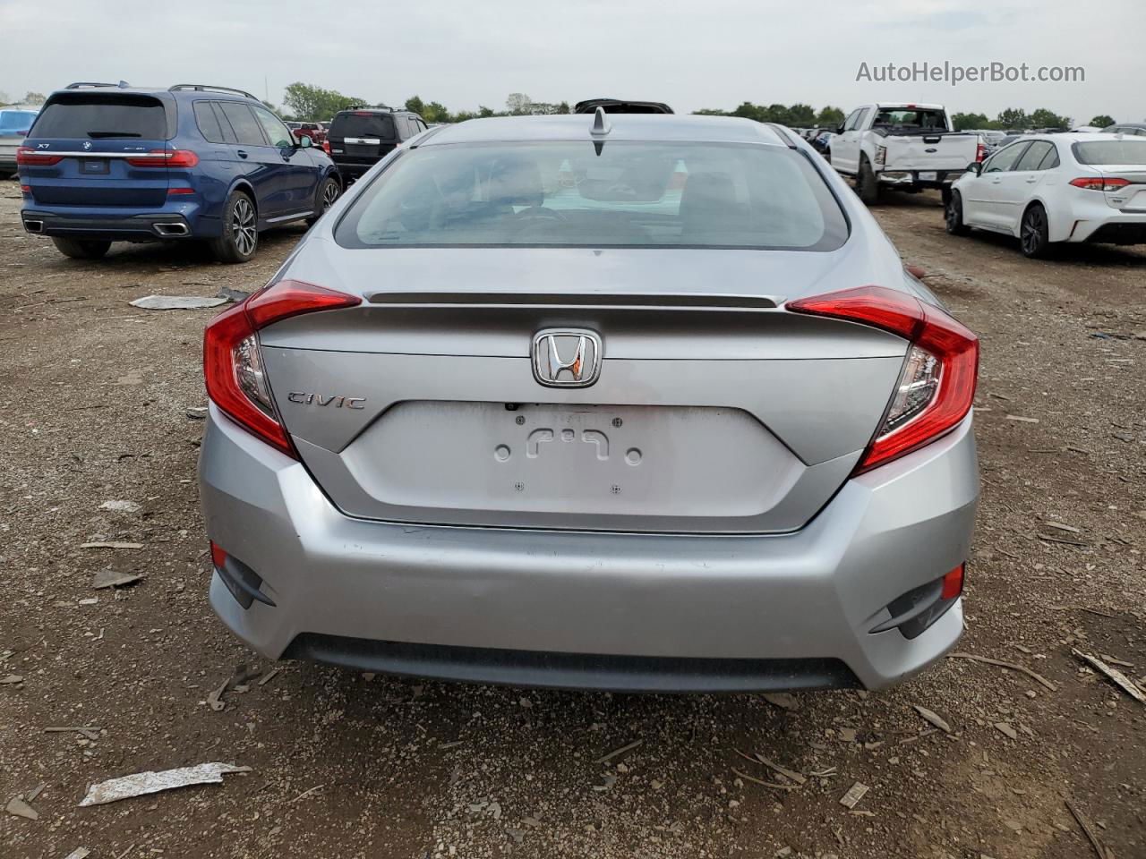 2017 Honda Civic Exl Silver vin: 19XFC1F7XHE025230