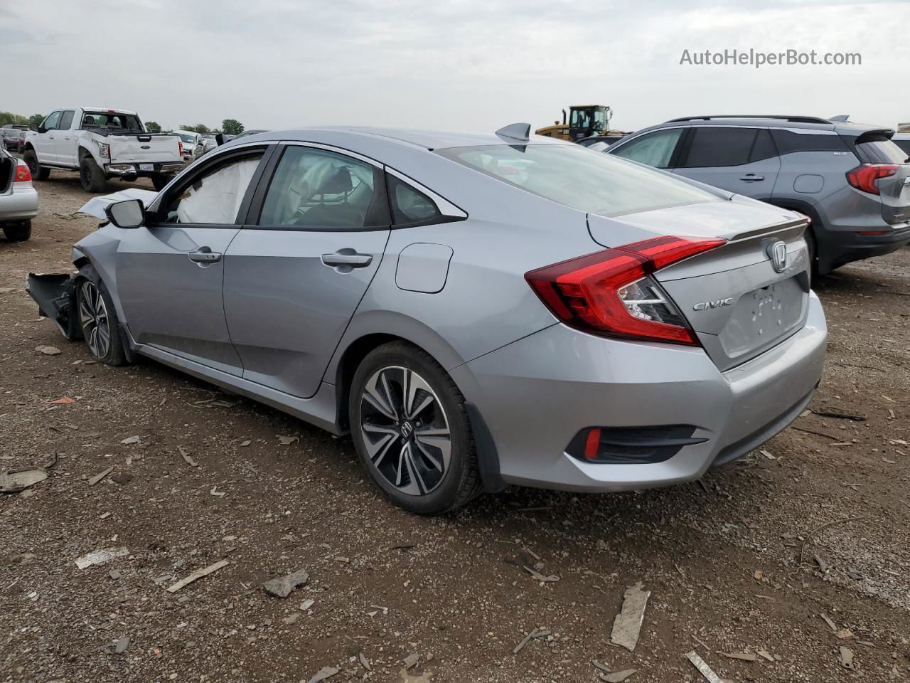 2017 Honda Civic Exl Silver vin: 19XFC1F7XHE025230