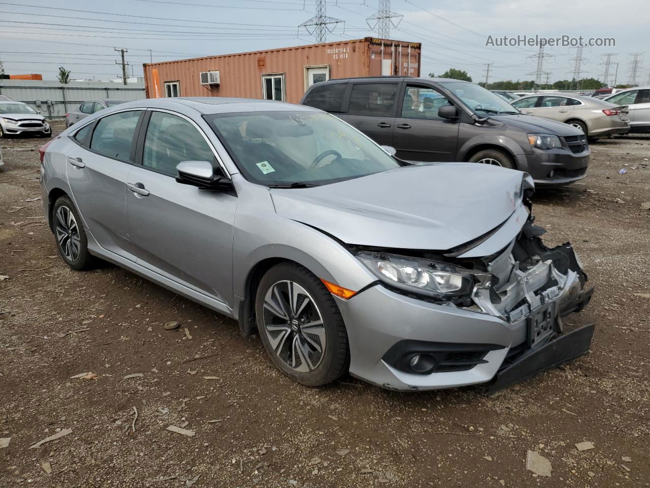 2017 Honda Civic Exl Silver vin: 19XFC1F7XHE025230