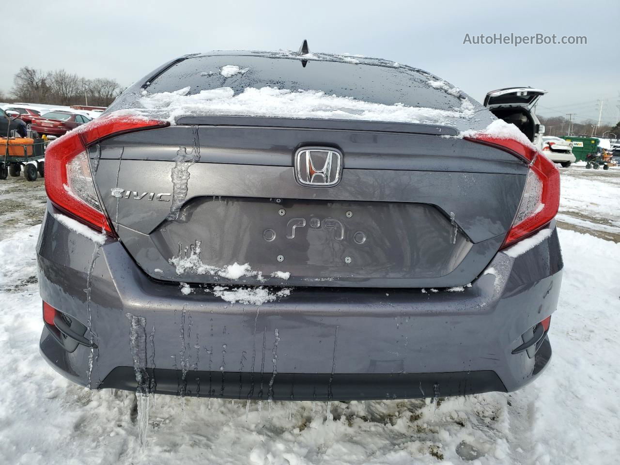 2017 Honda Civic Exl Gray vin: 19XFC1F7XHE201709