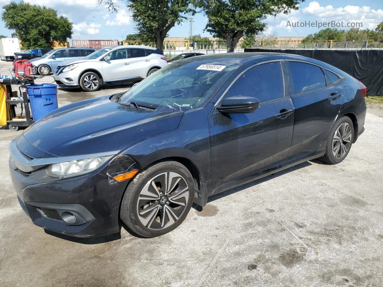 2016 Honda Civic Ex Black vin: 19XFC1F82GE024810