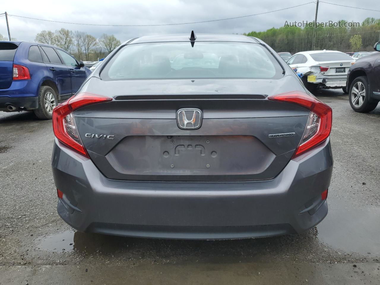 2017 Honda Civic Touring Gray vin: 19XFC1F91HE002582