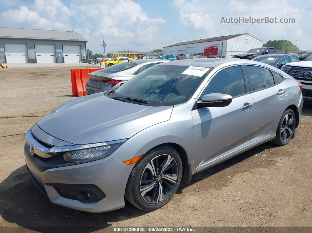 2017 Honda Civic Sedan Touring Silver vin: 19XFC1F91HE005921