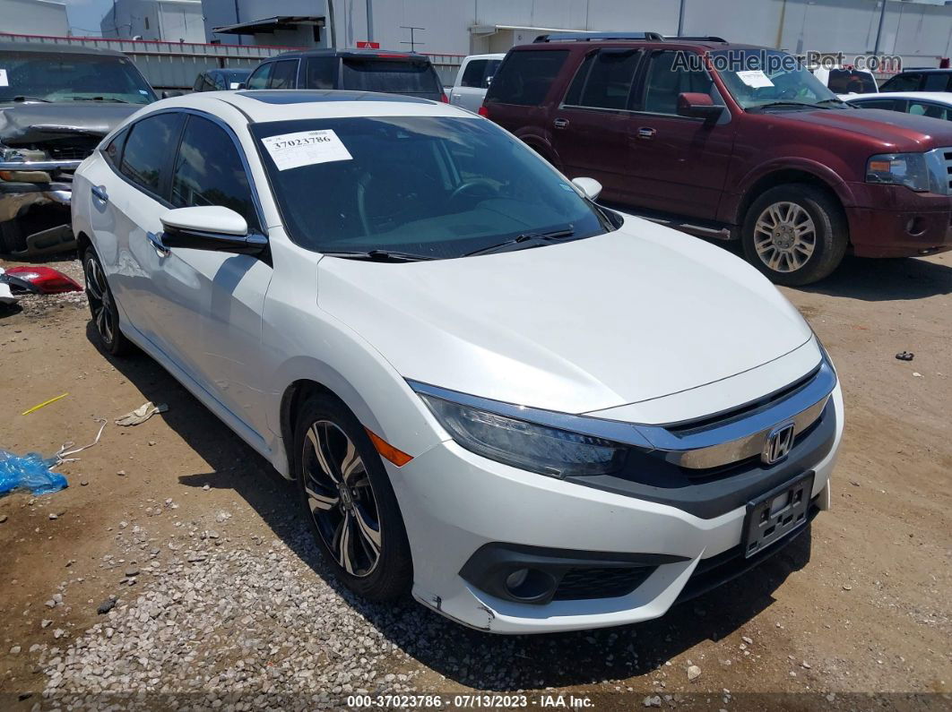 2017 Honda Civic Sedan Touring White vin: 19XFC1F91HE020886