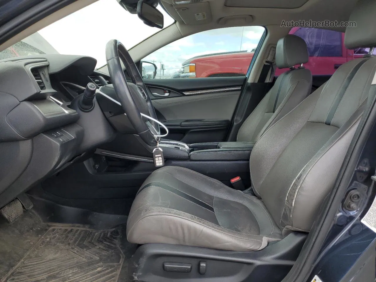 2016 Honda Civic Touring Blue vin: 19XFC1F92GE215930