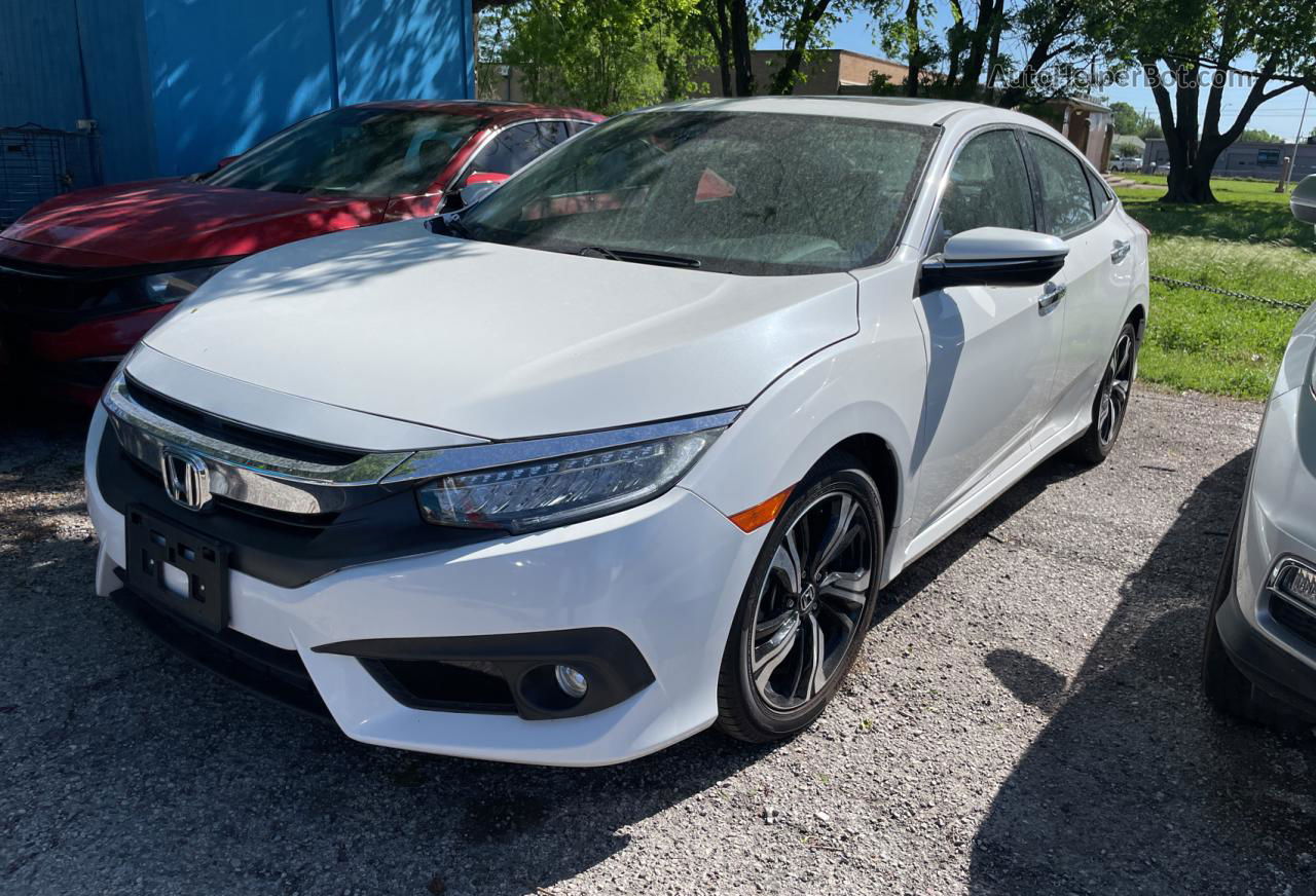 2017 Honda Civic Touring Белый vin: 19XFC1F92HE027166