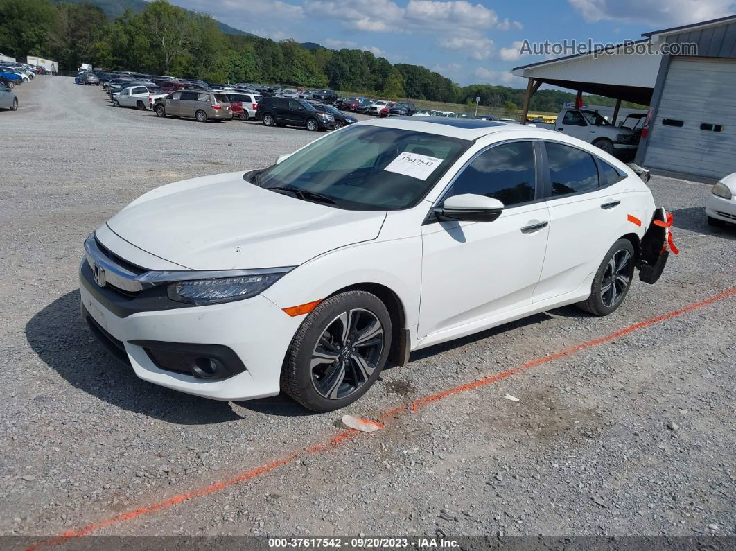 2016 Honda Civic Touring White vin: 19XFC1F93GE005076