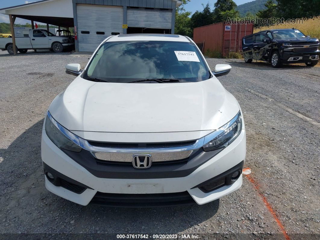 2016 Honda Civic Touring White vin: 19XFC1F93GE005076