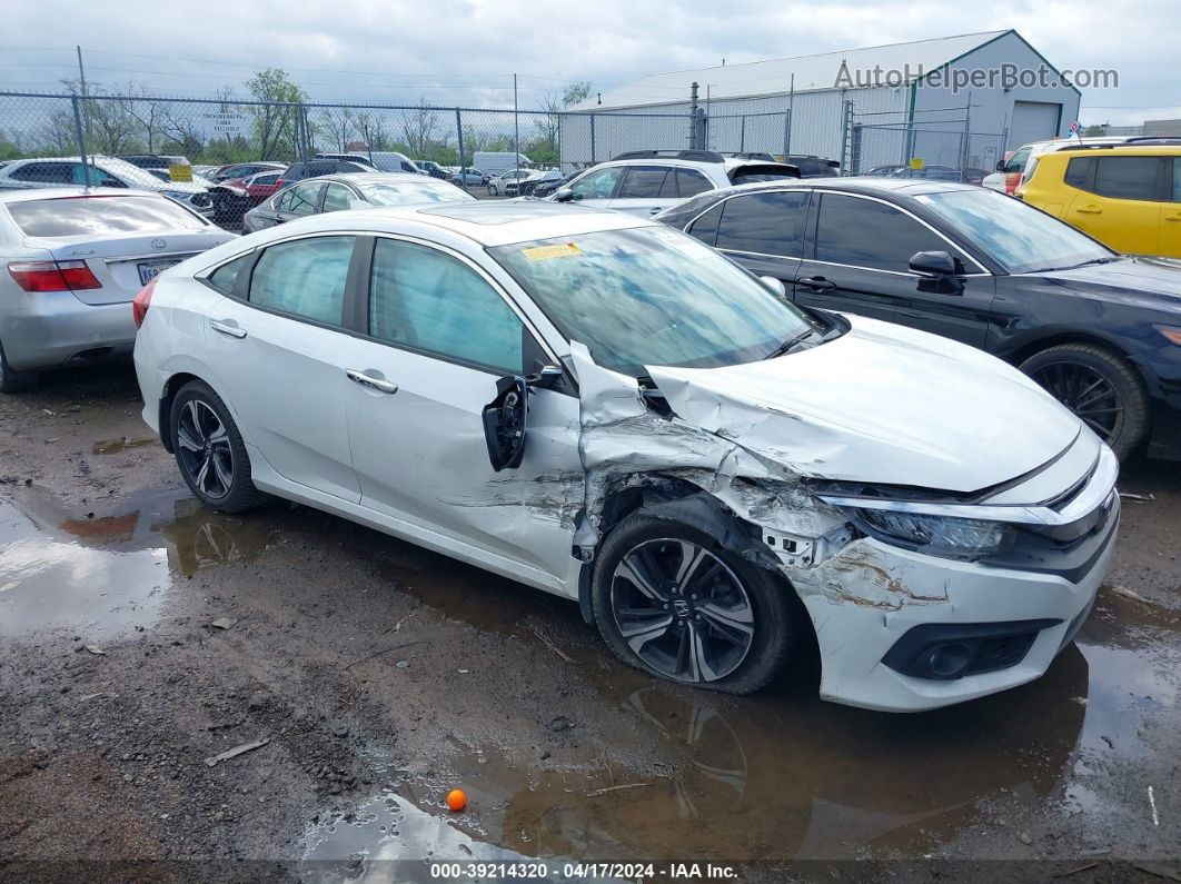 2017 Honda Civic Touring White vin: 19XFC1F94HE004942