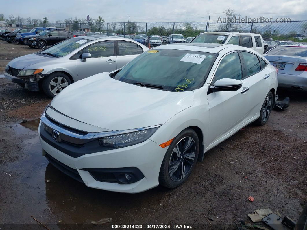 2017 Honda Civic Touring White vin: 19XFC1F94HE004942