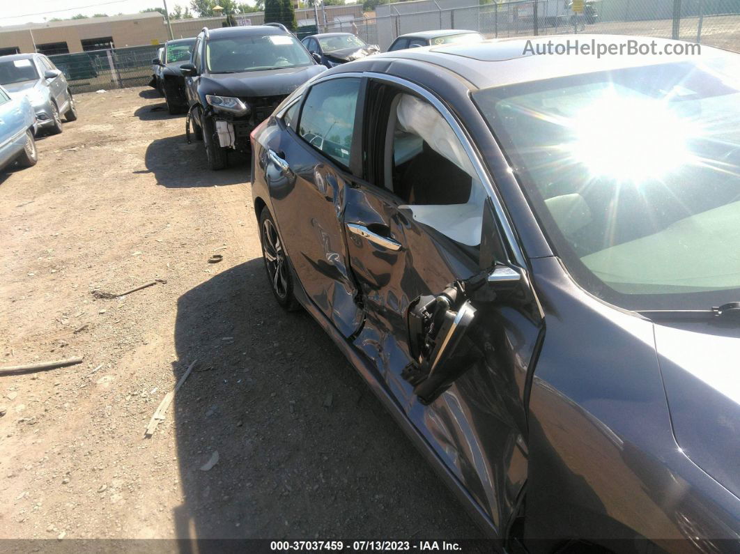 2016 Honda Civic Sedan Touring Gray vin: 19XFC1F97GE008725