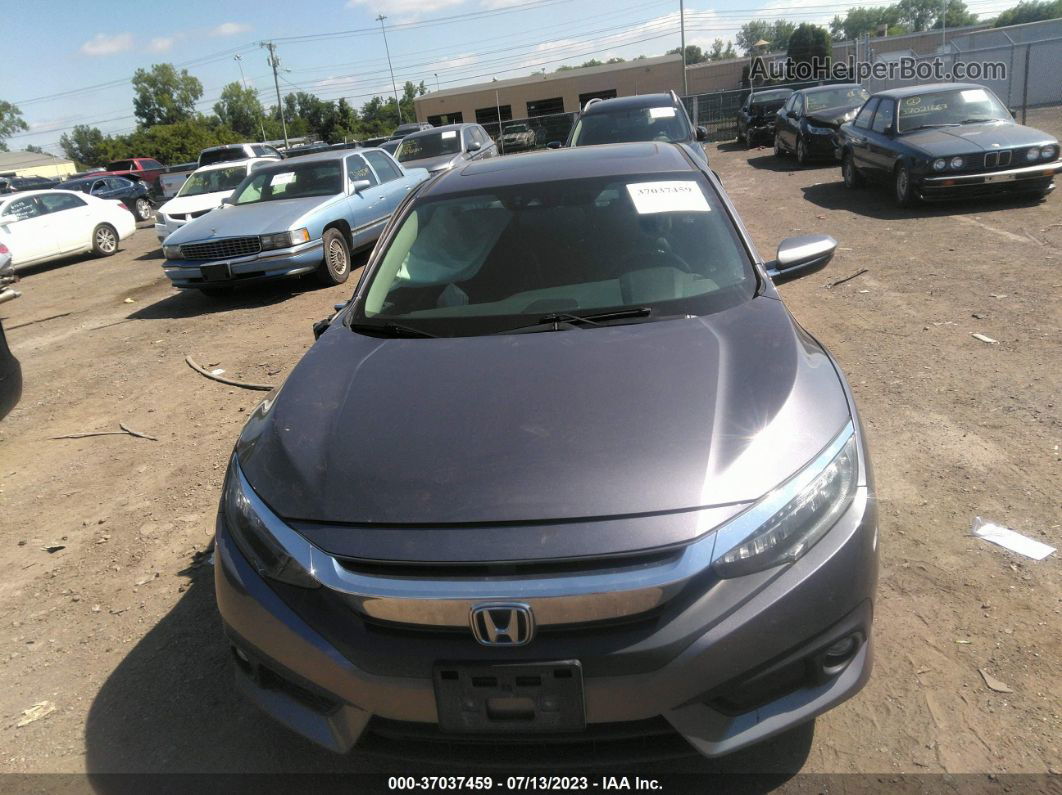 2016 Honda Civic Sedan Touring Серый vin: 19XFC1F97GE008725