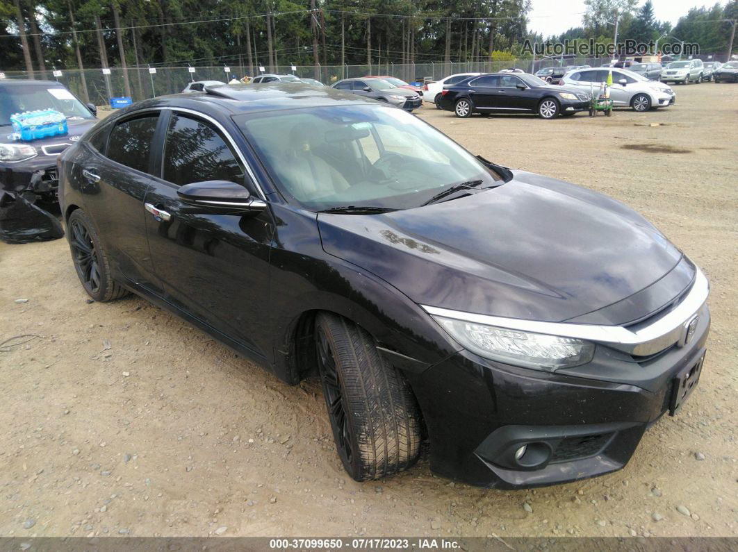 2017 Honda Civic Sedan Touring Black vin: 19XFC1F98HE212273