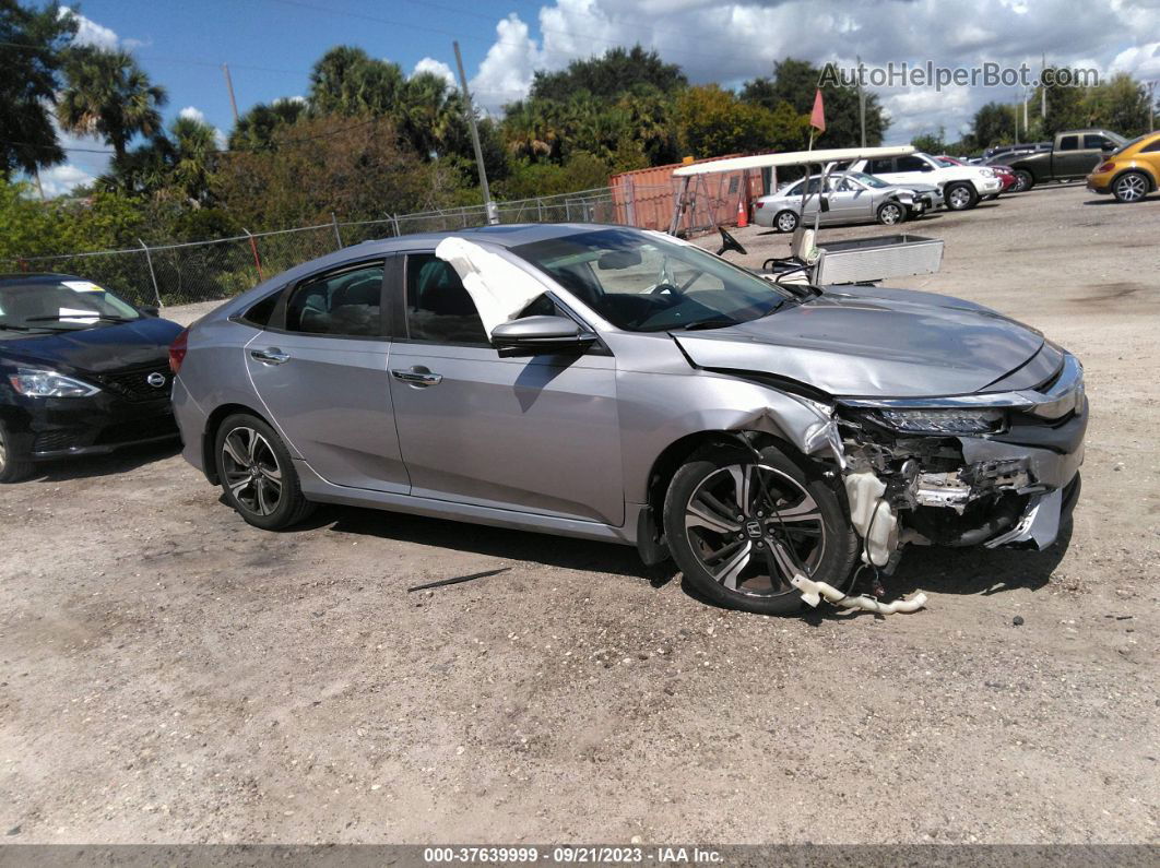 2016 Honda Civic Sedan Touring Silver vin: 19XFC1F99GE022173