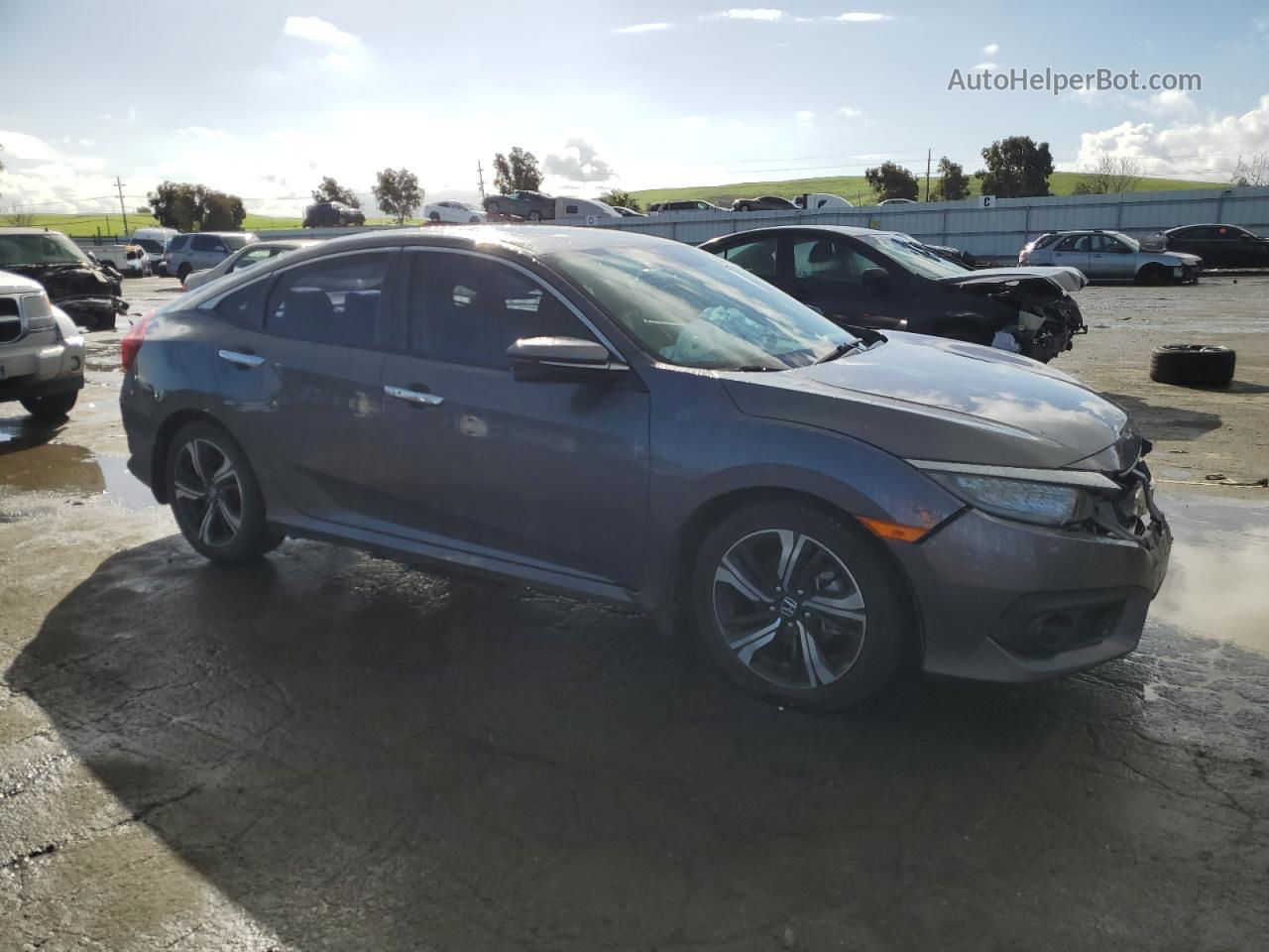 2016 Honda Civic Touring Black vin: 19XFC1F99GE220459