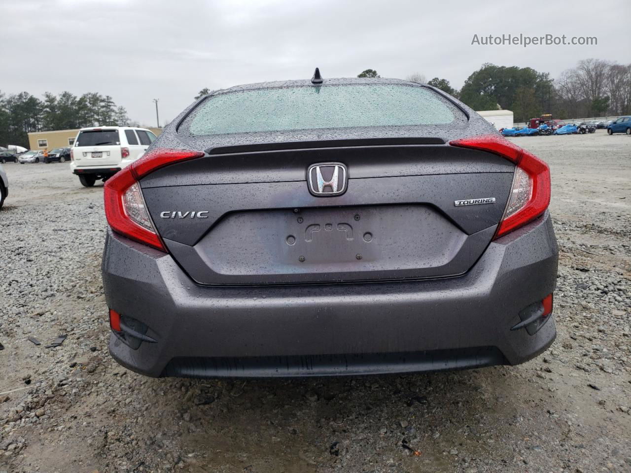 2017 Honda Civic Touring Gray vin: 19XFC1F99HE018755