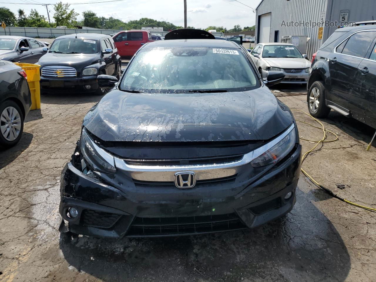 2017 Honda Civic Touring Black vin: 19XFC1F9XHE009532