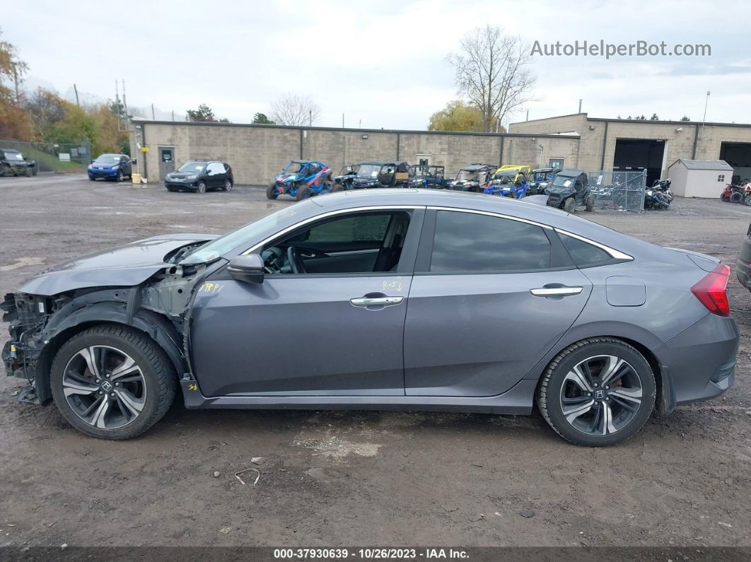 2017 Honda Civic Touring Gray vin: 19XFC1F9XHE214767