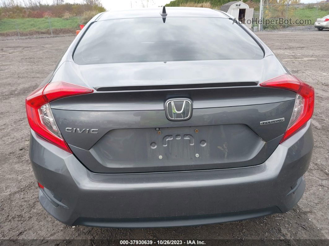 2017 Honda Civic Touring Серый vin: 19XFC1F9XHE214767