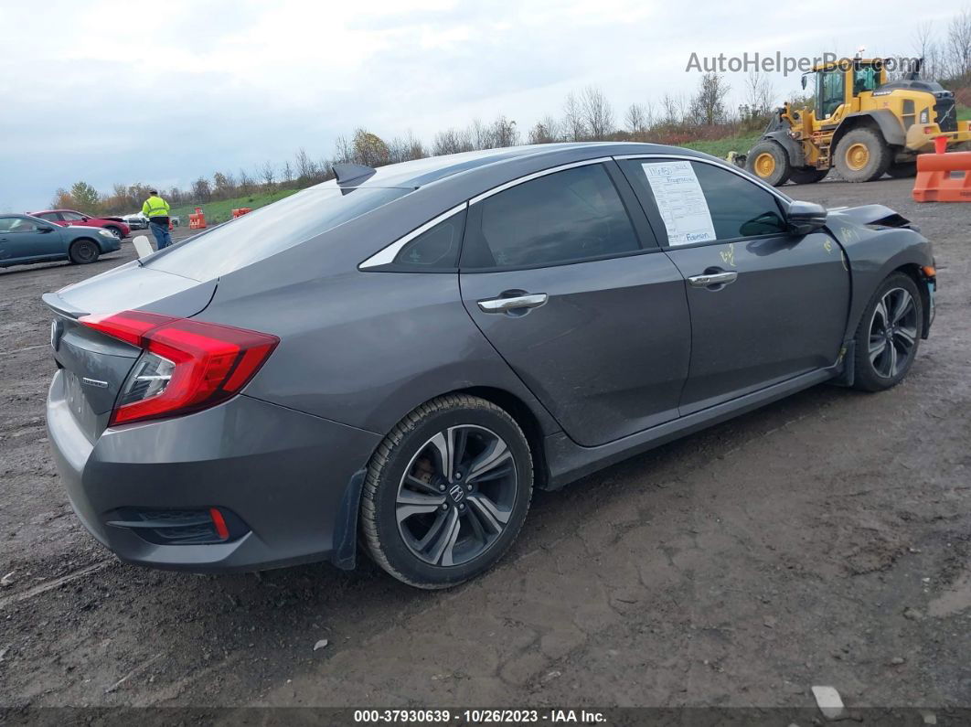 2017 Honda Civic Touring Gray vin: 19XFC1F9XHE214767