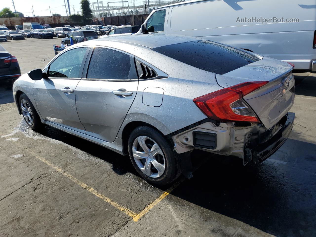 2016 Honda Civic Lx Silver vin: 19XFC2E56GE045978