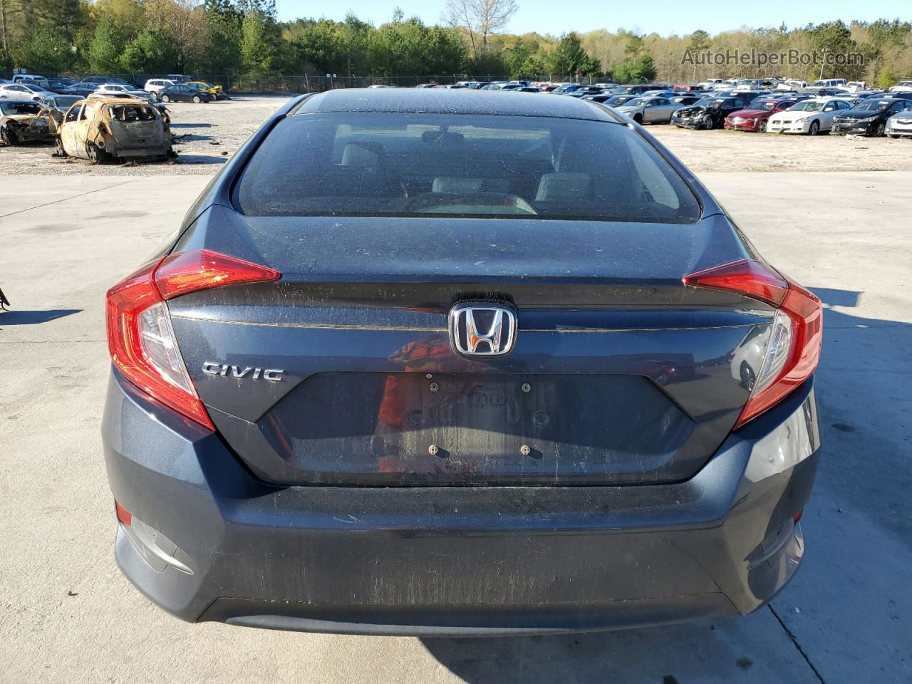 2017 Honda Civic Lx Blue vin: 19XFC2E56HE062183