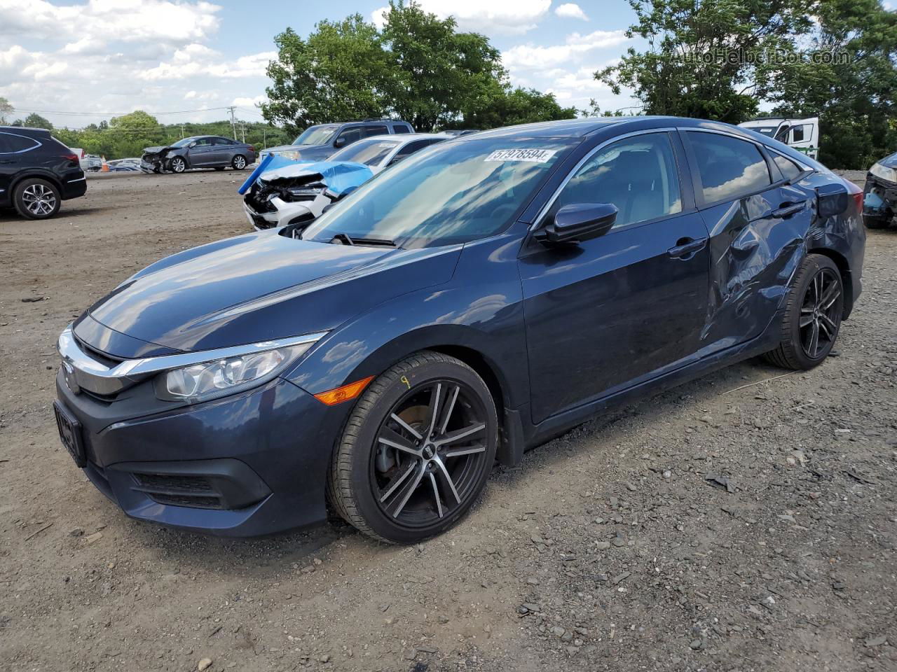 2017 Honda Civic Lx Blue vin: 19XFC2E57HE034912