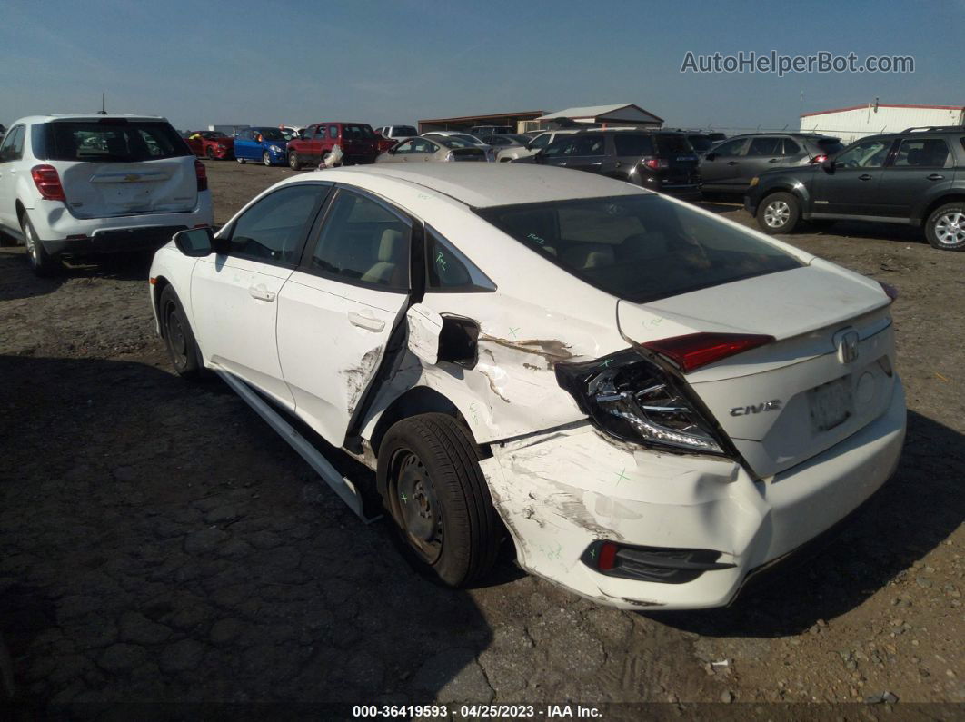 2017 Honda Civic Sedan Lx White vin: 19XFC2E57HE041424