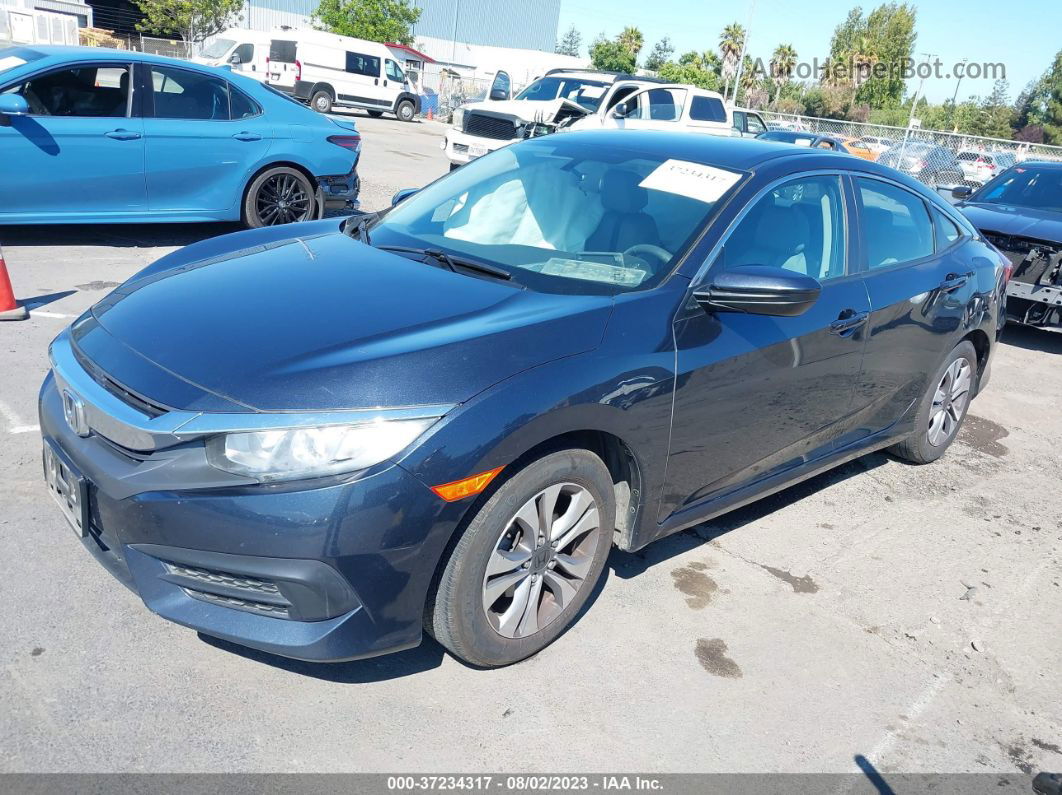 2016 Honda Civic Lx Dark Blue vin: 19XFC2E59GE084595