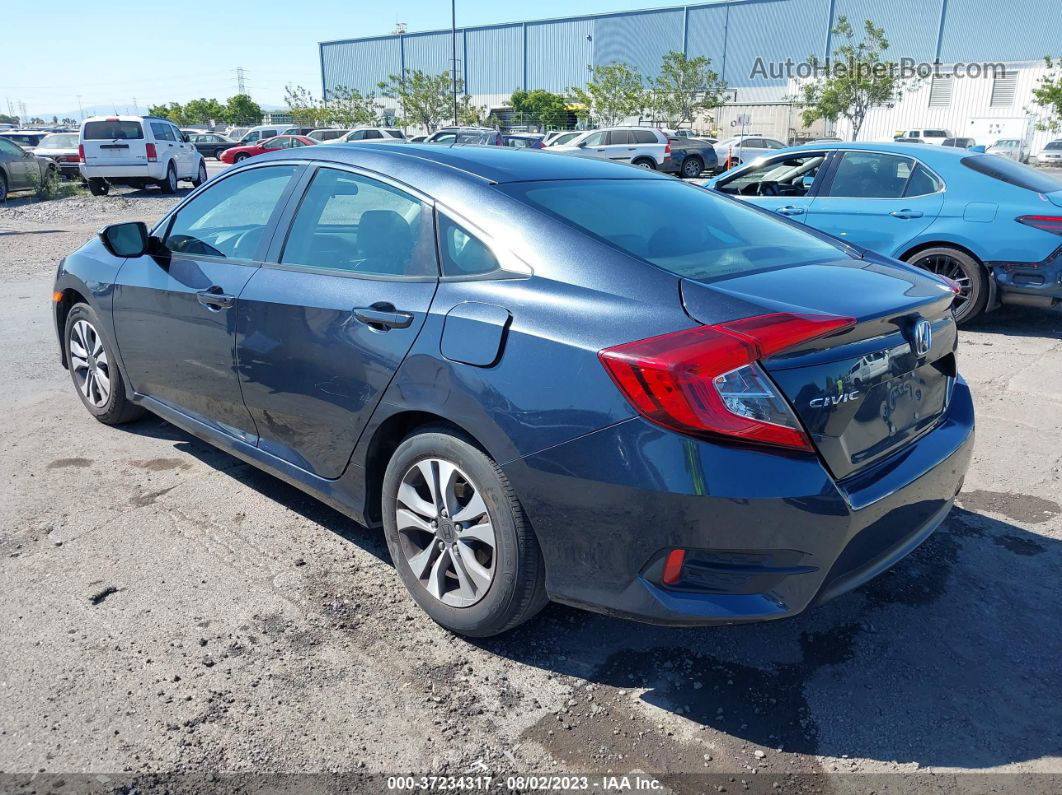 2016 Honda Civic Lx Dark Blue vin: 19XFC2E59GE084595