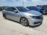 2019 Honda Civic Lx Silver vin: 19XFC2E65KE047612