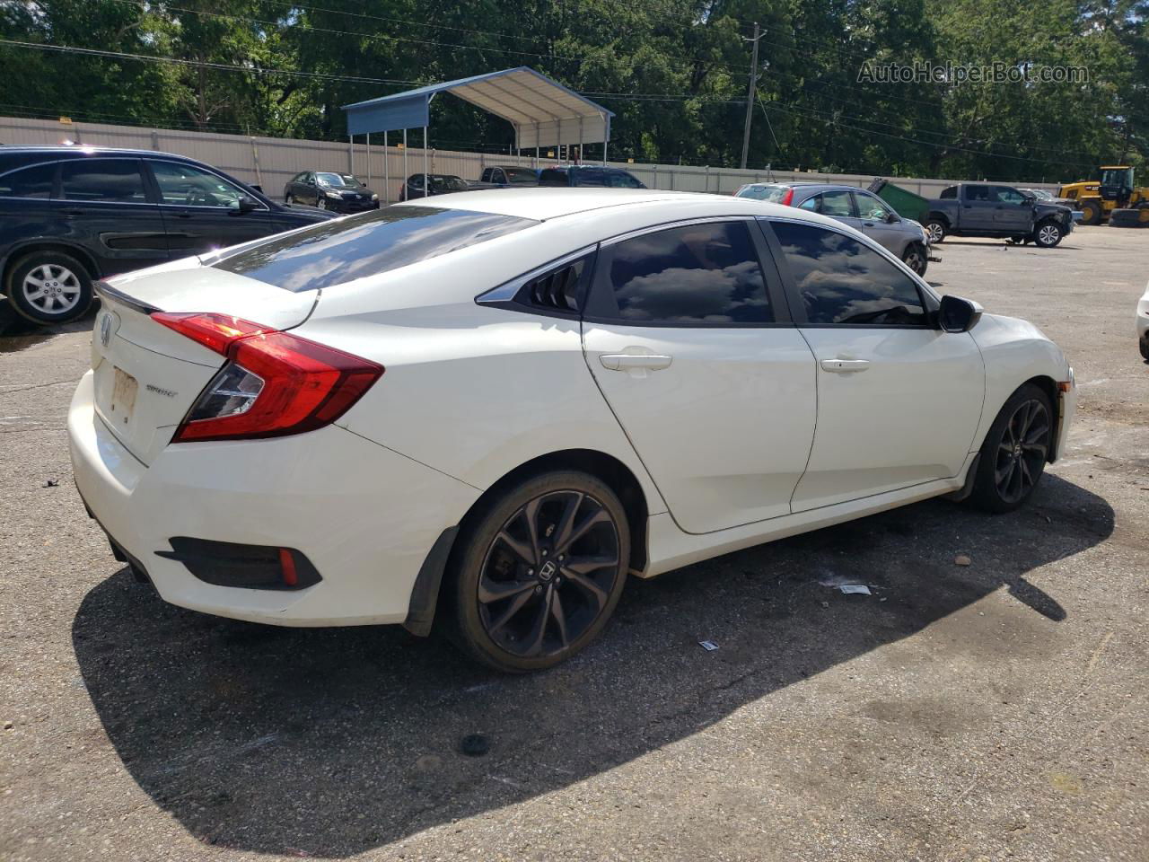 2020 Honda Civic Sport White vin: 19XFC2E81LE022760