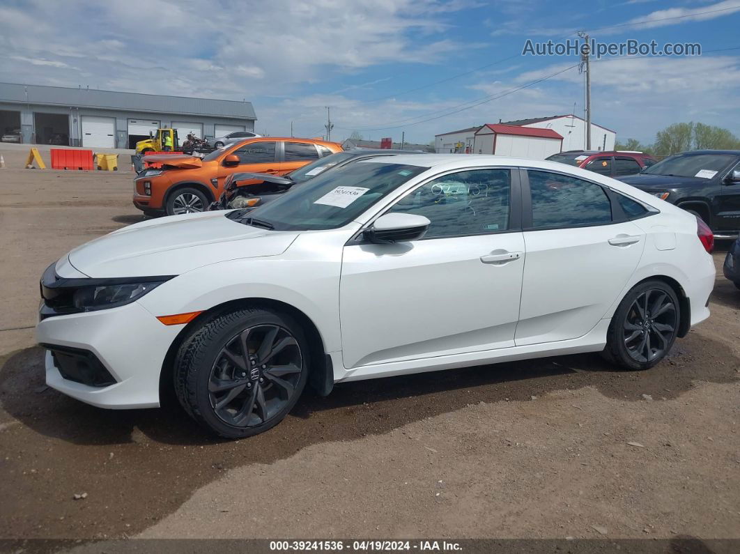 2020 Honda Civic Sport Белый vin: 19XFC2E86LE022737